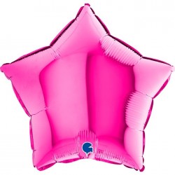   GLOBO 18" FOIL ESTRELLA MAGENTA