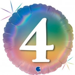 GLOBO 18" FOIL RND N4 MULTICOLOR