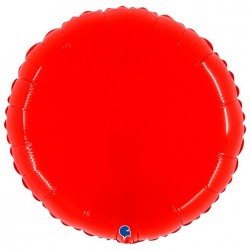   GLOBO 21" FOIL REDONDO ROJO NEON
