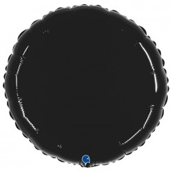   GLOBO 21" FOIL REDONDO NEGRO NEON