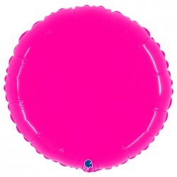   GLOBO 21" FOIL REDONDO ROSA NEON