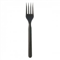   50 TENEDORES CPLA NEGRO  17CM