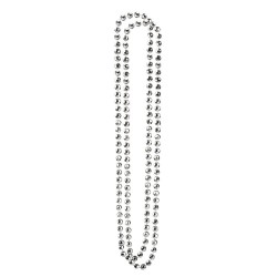   SET 2 COLLARES BOLAS DISCO PLATA