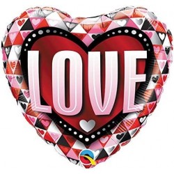 GLOBO 18" FOIL FORMA CORAZON LOVE