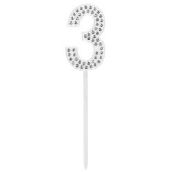 PICK DECORACION TARTA N3 STRASS