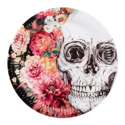   10 PLATOS DIA DE LOS MUERTOS 23CM