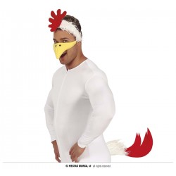 SET GALLINA COLA DIADEMA PICO