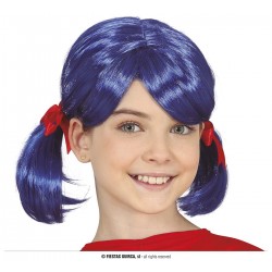 PELUCA C/COLETAS AZUL INFANTIL
