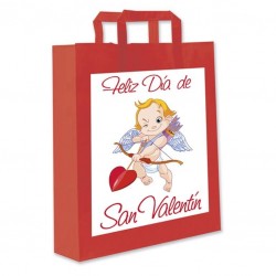 BOLSA ROJA SAN VALENTIN 34X25CM