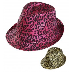 SOMBRERO FEDORA ANIMALES CON LENTEJUELA