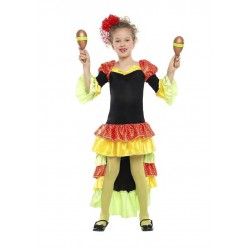 DISFRAZ 7A9AÑOS VESTIDO SALSA NIÑA