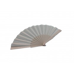   ABANICO PL LISO BLANCO 23CM