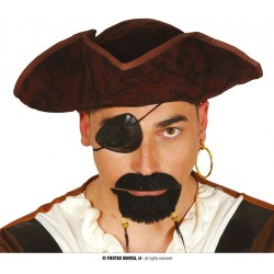 BIGOTE PERILLA NEGRA PIRATA