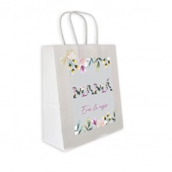 BOLSA LAZO CREMA MAMA ERES LA MEJOR