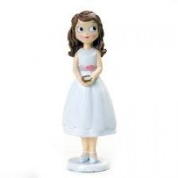 FIGURA NIÑA COMUNION CON VESTIDO CORTO