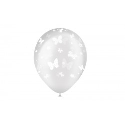 8 GLOBOS 11" 112C0041 TRANS MARIPOSA