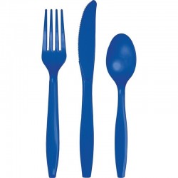   18 CUBIERTOS SURTIDOS AZUL