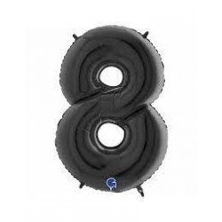   GLOBO 40" FOIL FORMA N8 NEGRO