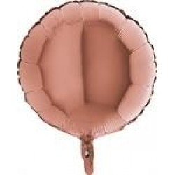   GLOBO 18" FOIL REDONDO ROSA ORO
