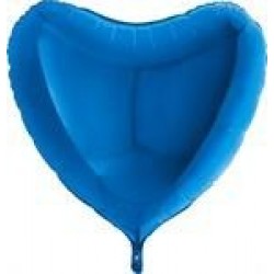   GLOBO 36" FOIL CORAZON AZUL