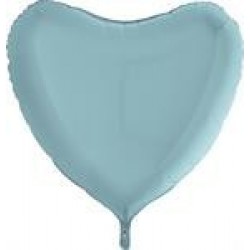   GLOBO 36" FOIL CORAZON CELESTE