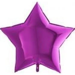   GLOBO 36" FOIL ESTRELLA VIOLETA