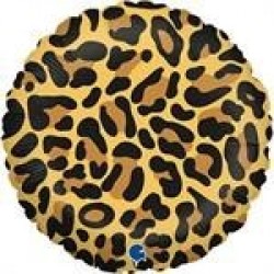 GLOBO 18" FOIL RND ESTAMPADO LEOPARDO
