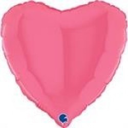   GLOBO 18" FOIL CORAZON ROSA CHIC