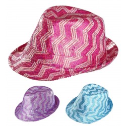 SOMBRERO FEDORA LENTEJUELAS COL.SURT