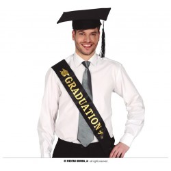 BANDA NEGRA GRADUATION COLOR ORO