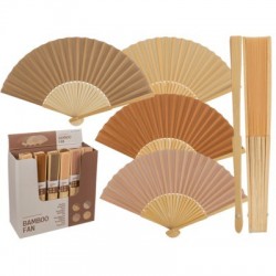ABANICO NATURAL BAMBU 21CM