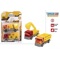 2 CAMIONES CONTRUCCION FRICCION 12CM