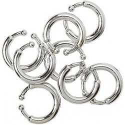 SET 8 PIERCING PLATA