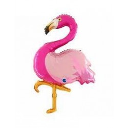   GLOBO 34" FOIL FORMA FLAMINGO
