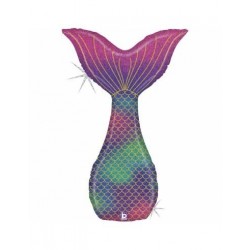   GLOBO 42" FOIL COLA SIRENA HOLOG