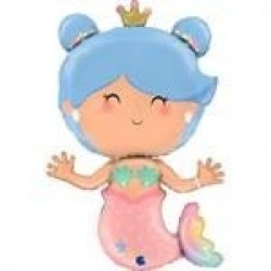   GLOBO 33" FOIL FORMA SIRENA