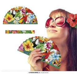 ABANICO DISEÑO EXOTICO HAWAI