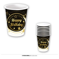   6 VASOS HAPPY BIRHDAY 240ML