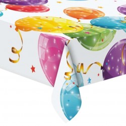  MANTEL PAPEL GLOBOS DESTELLOS 120X1