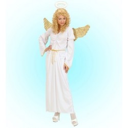 DISFRAZ ADULTO T-M ANGEL BLANCO LARGO