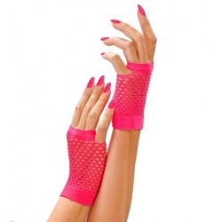 GUANTES RED S/DEDO ROSA FLUORESCENTE