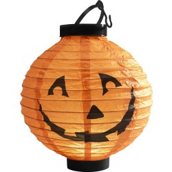 FAROL CON LUZ LED CALABAZA 22CM