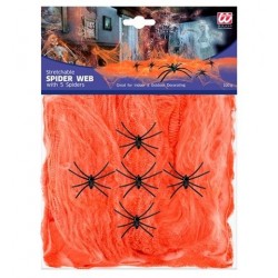 TELARAÑA NARANJA 100GR 5 ARAÑAS