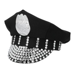 GORRO POLICIA CON PLACA STRASS
