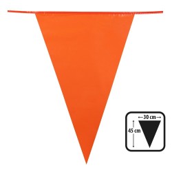   BANDERIN TRIANGULO GDE NARANJA 10MT