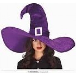 GORRO BRUJA C/HEBILLA VIOLETA EXTRA GRAN