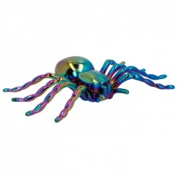 ARAÑA GRANDE IRIDISCENTE 17X10CM