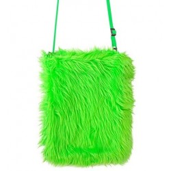   BOLSO PELUCHE VERDE NEON