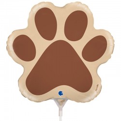 GLOBO 14" FOIL FORMA PATA PERRO