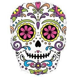 GLOBO 22" FOIL FORMA CALAVERA CATRINA